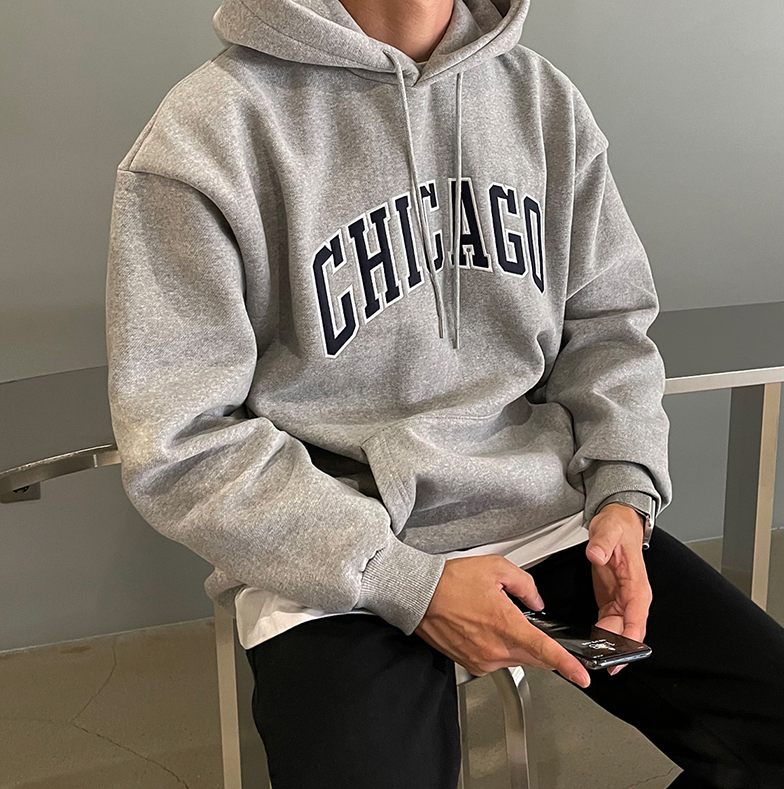 RT No. 4302 CHICAGO LETTERED HOODIE