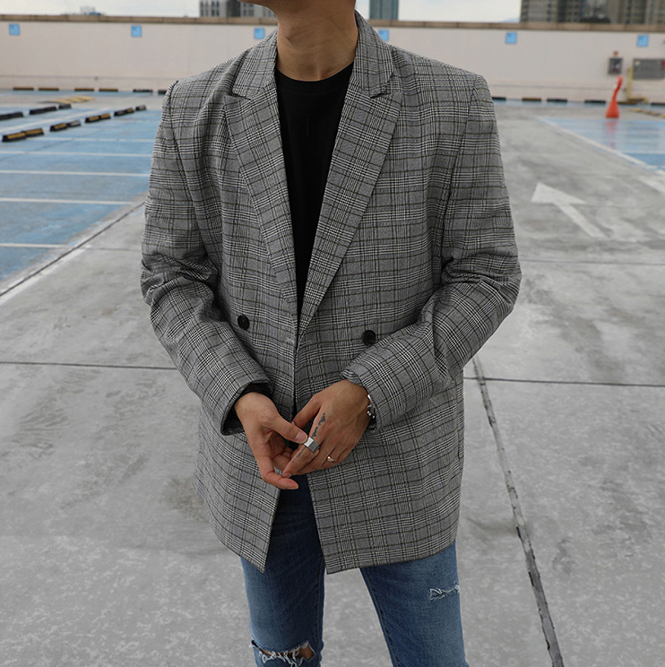 RT No. 3005 PLAID SUIT BLAZER JK