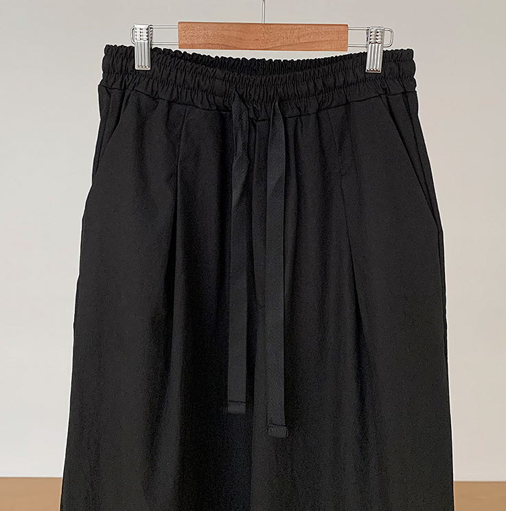 RT No. 1773 DRAWSTRING WIDE STRAIGHT PANTS