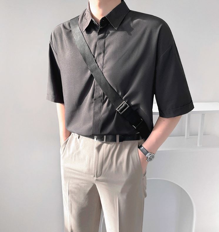 RT No. 4442 HALF SLEEVE COLLAR SHIRT