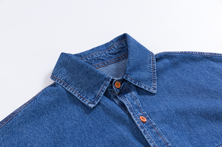 RT No. 4098 BLUE DENIM COLLAR SHIRT