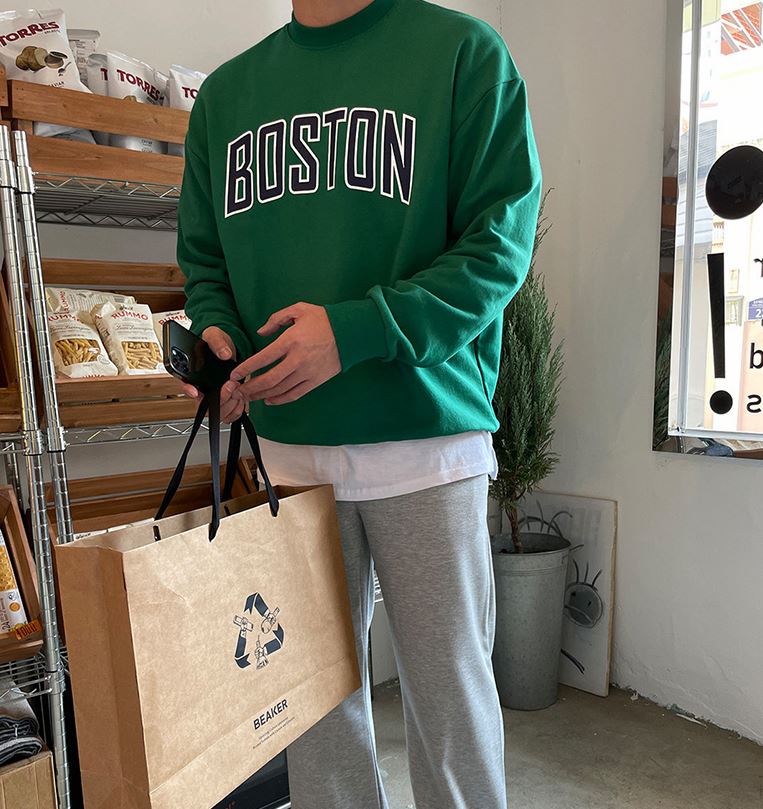 RT No. 5281 GREEN BOSTON SWEATER