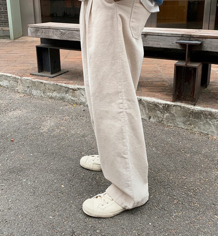 RT No. 3339 CORDUROY LOOSE WIDE PANTS