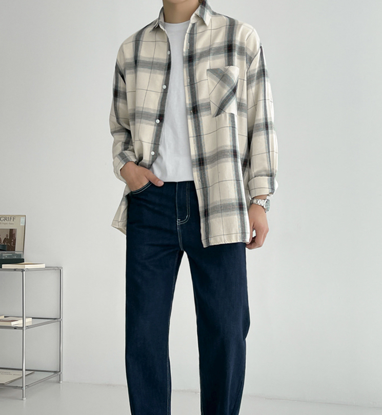 RT No. 4292 PLAID COLLAR SHIRT