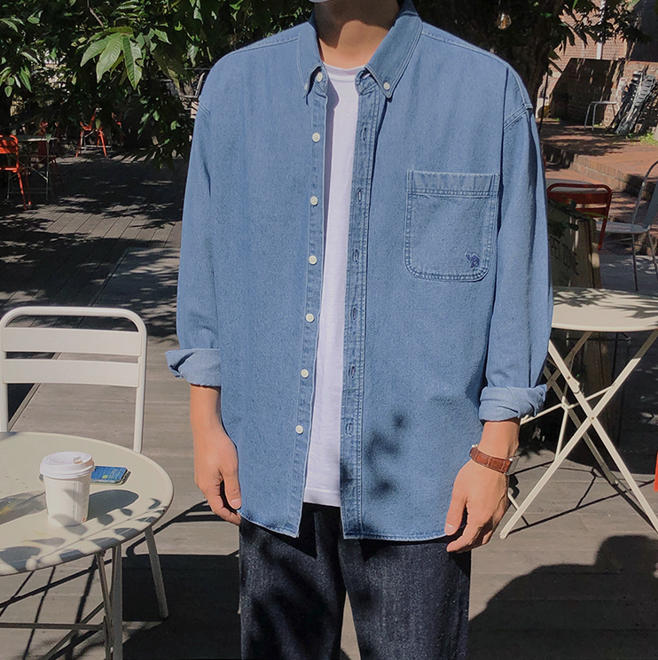 RT No. 4083 DENIM COLLAR SHIRT