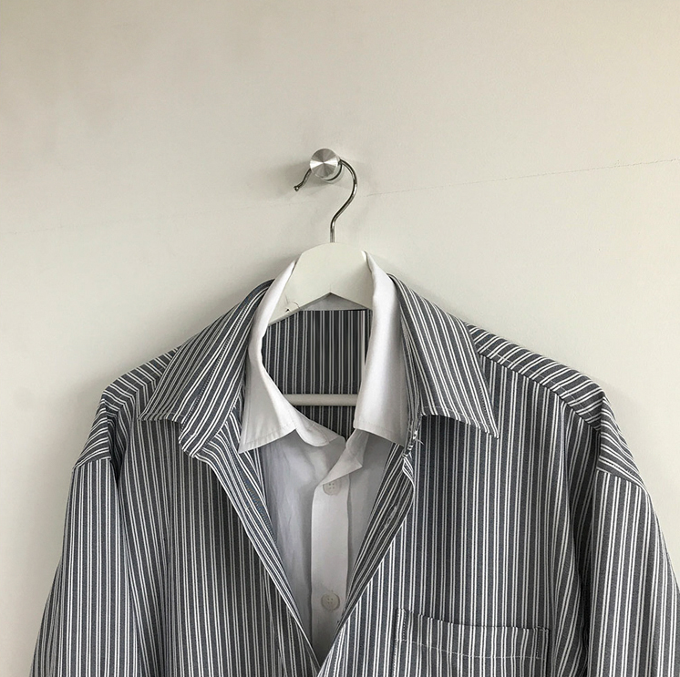 RT No. 2817 TWO-PIECE STRIPED COLLAR SHIRT