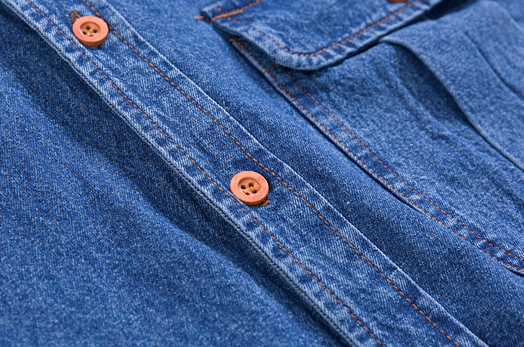 RT No. 4098 BLUE DENIM COLLAR SHIRT