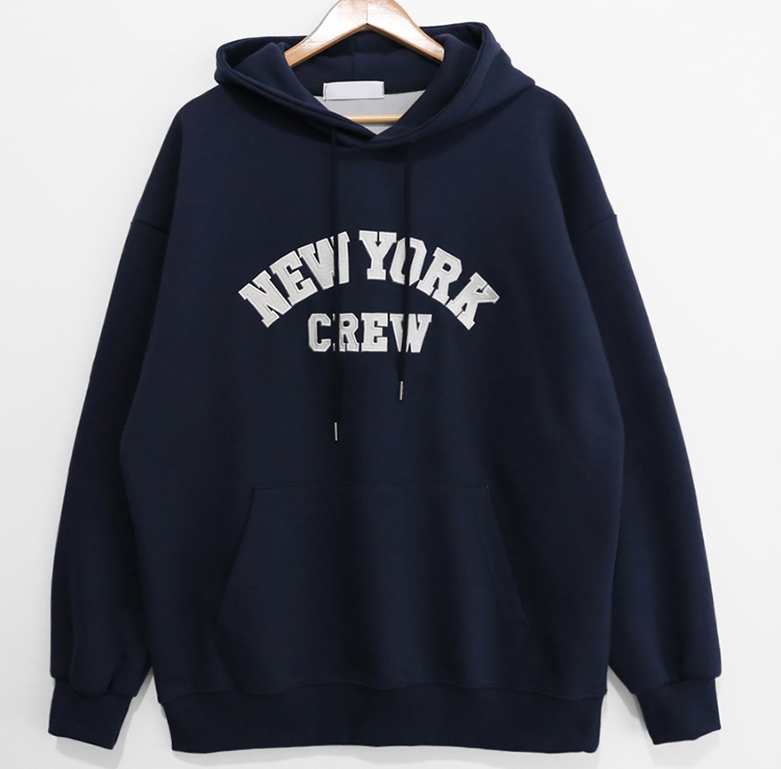 RT No. 4329 NEW YORK LETTERED HOODIE