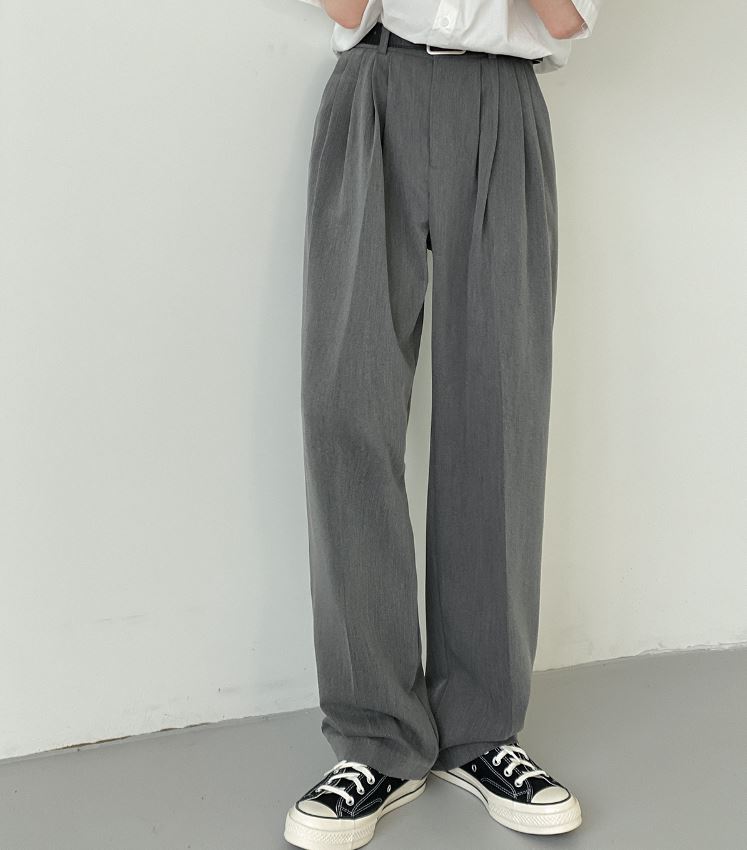 RT No. 5128 TOP FOLDED STRAIGHT CASUAL PANTS