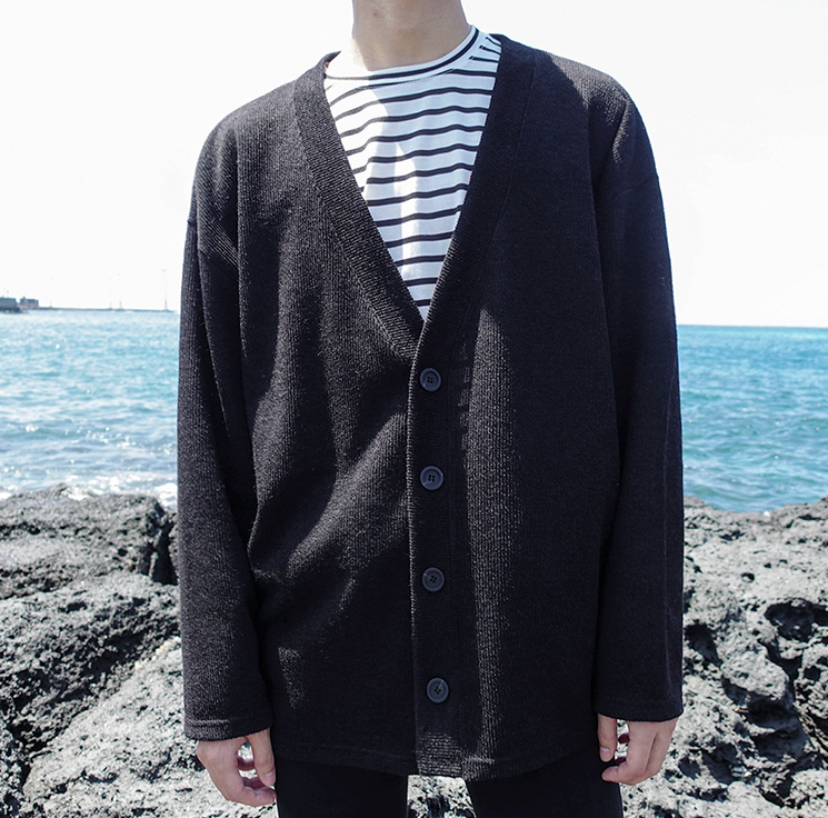 RT No. 1454 BLACK CARDIGAN