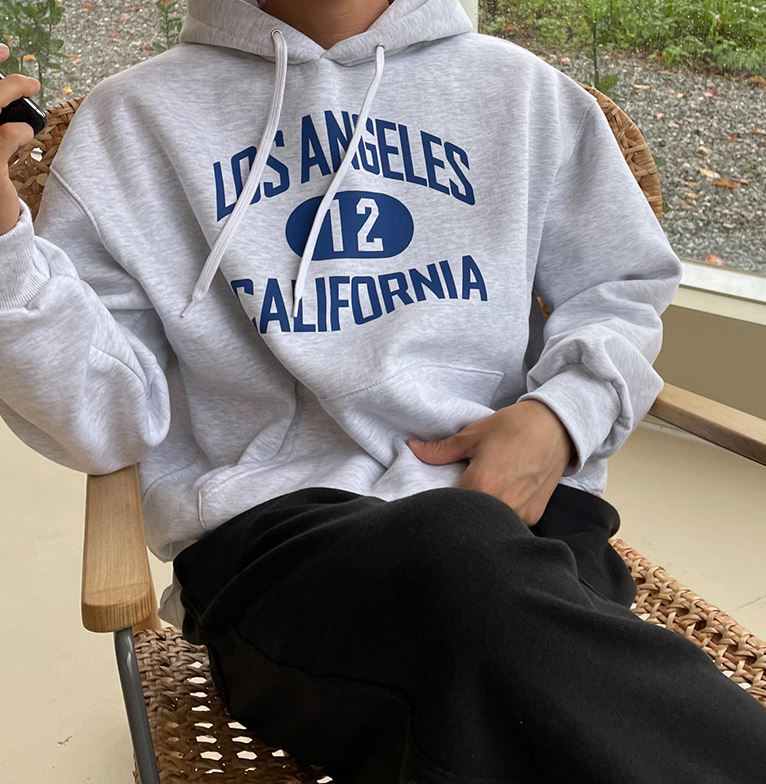 RT No. 5275 LOS ANGELES LETTERED HOODIE