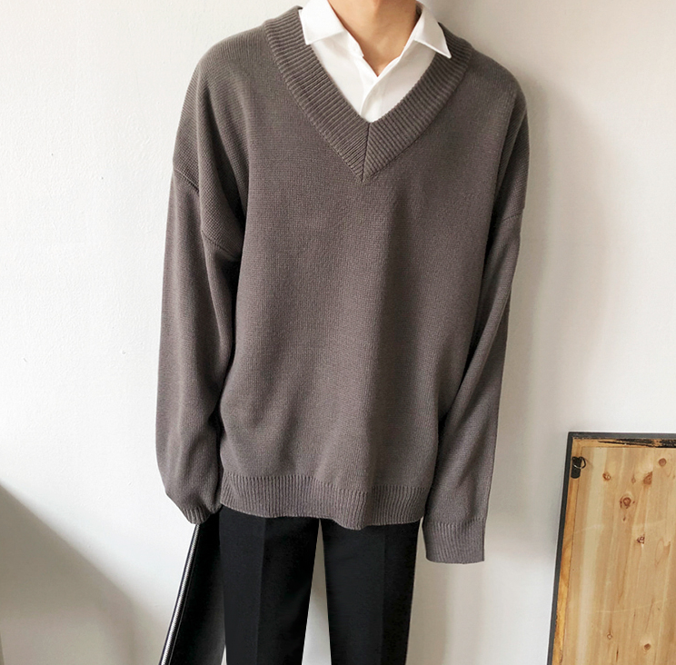 RT No. 2512 V-NECK COLLAR SWEATER