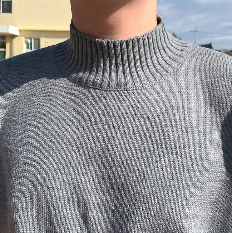 RT No. 1264 KNITTED HALF TURTLENECK SWEATER