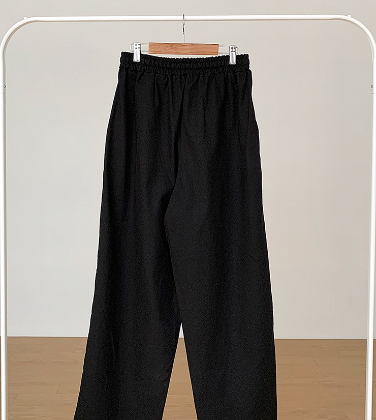 RT No. 1773 DRAWSTRING WIDE STRAIGHT PANTS