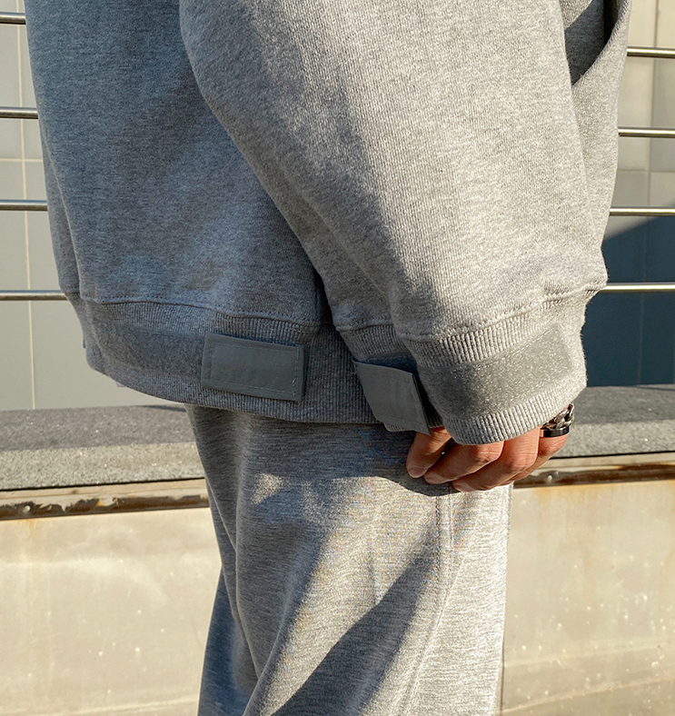 RT No. 3141 GRAY HOODIE & SWEATPANTS (TOP & BOTTOM)