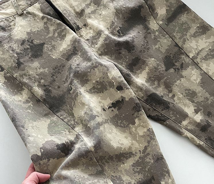 RT No. 5023 DESERT CAMO WIDE STRAIGHT JEANS