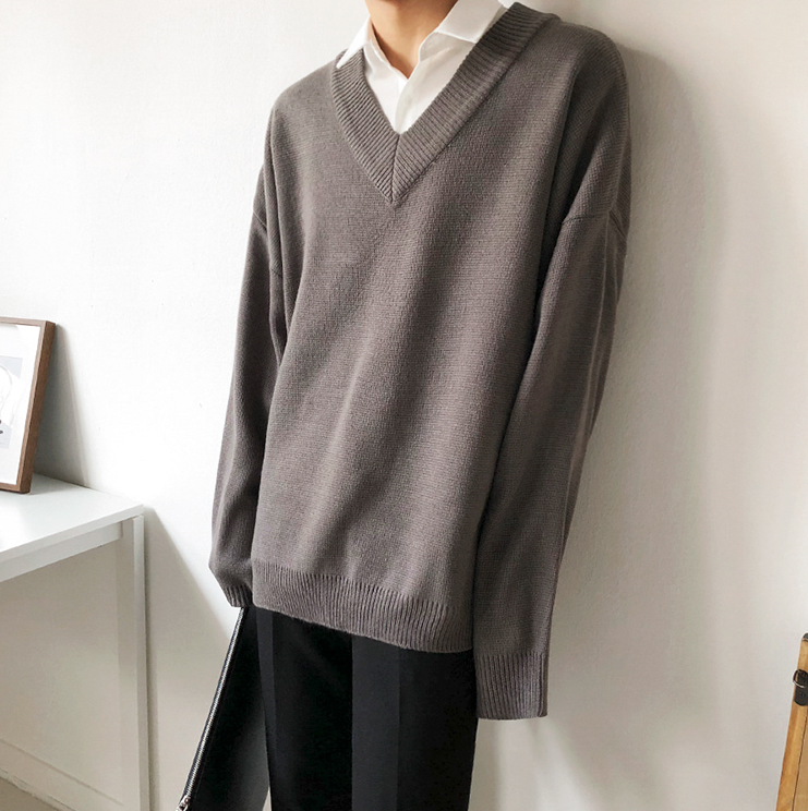 RT No. 2512 V-NECK COLLAR SWEATER