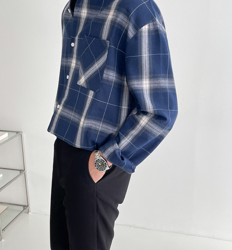 RT No. 4292 PLAID COLLAR SHIRT