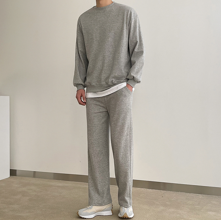 RT No. 4212 GRAY/BLACK SWEATER & WIDE SWEATPANTS