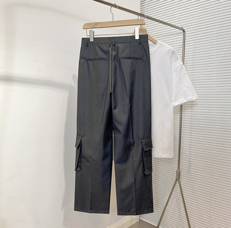 RT No. 2040 POCKET STRAIGHT SUIT PANTS