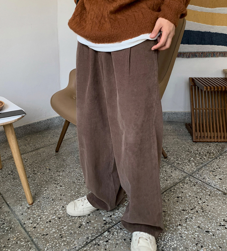 RT No. 3339 CORDUROY LOOSE WIDE PANTS