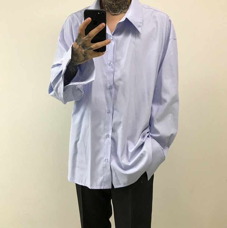 RT No. 2819 LOOSE BASIC COLLAR SHIRT