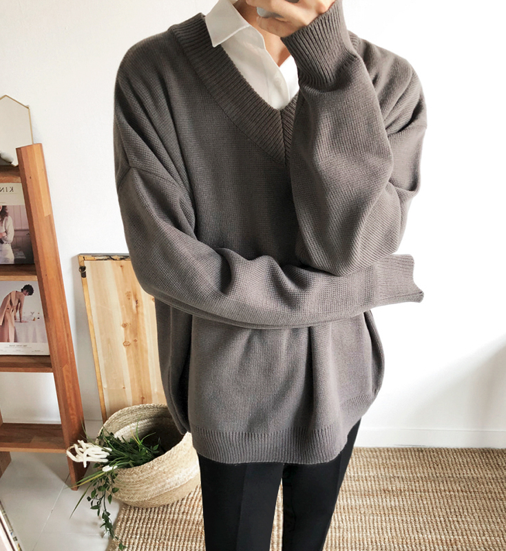 RT No. 2512 V-NECK COLLAR SWEATER