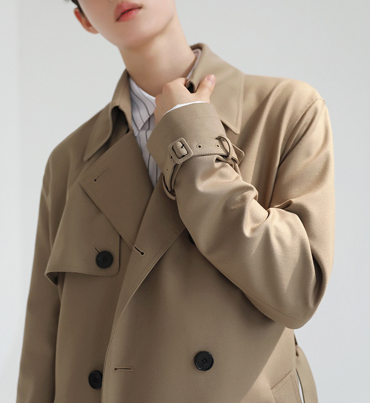 RT No. 2796 KHAKI TRENCH COAT