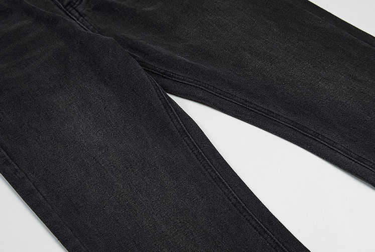 RT No. 3155 WASHED BLACK WIDE STRAIGHT PANTS