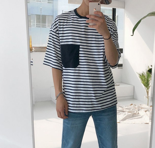 RT No. 827 POCKETED STRIPED SHIRT