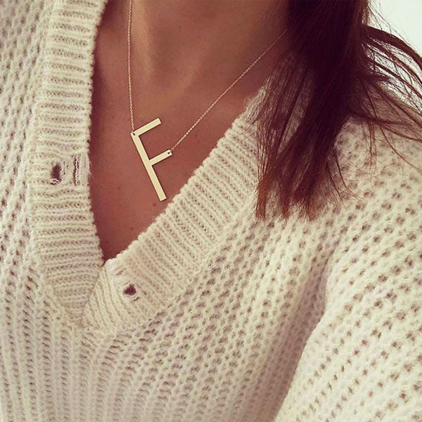 Chloe Minimalist Name Initial Necklace