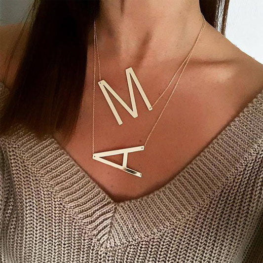 Chloe Minimalist Name Initial Necklace