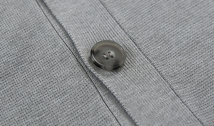 RT No. 2803 GRAY KNITTED CARDIGAN