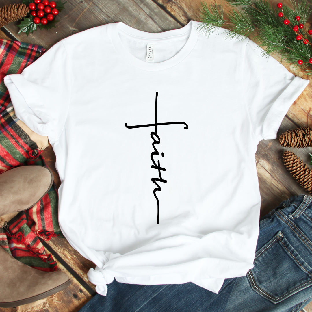 Faith Cross Tee (Bestseller)