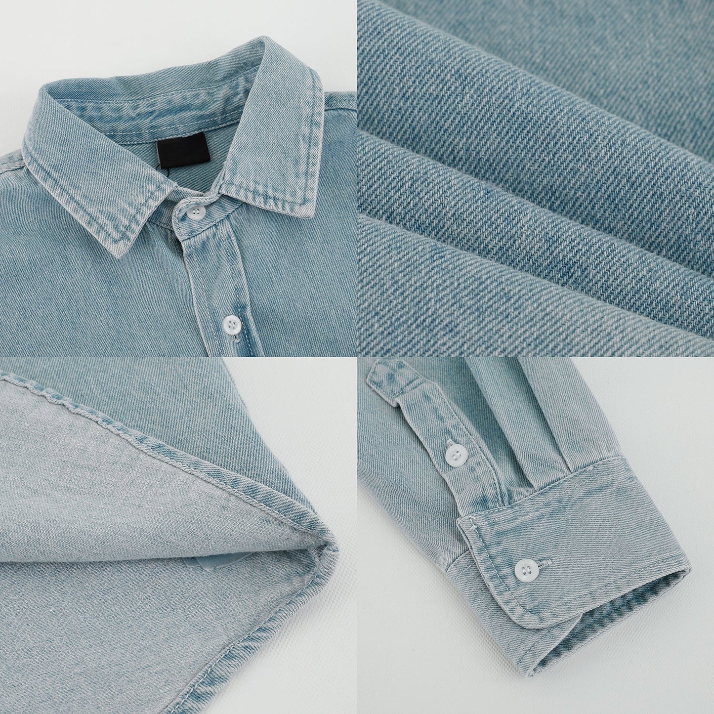 RT No. 5190 WASHED BLUE DENIM SHIRT JK