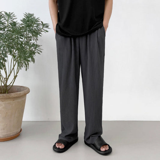 RT No. 4472 PLEATED STRAIGHT WIDE PANTS