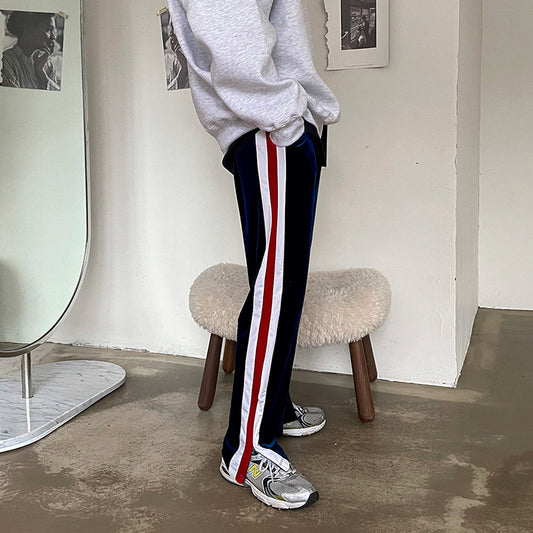 RT No. 3208 VELVET WIDE STRIPE PANTS