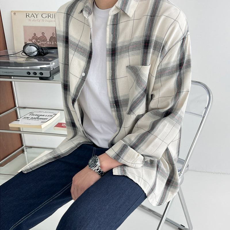 RT No. 4292 PLAID COLLAR SHIRT