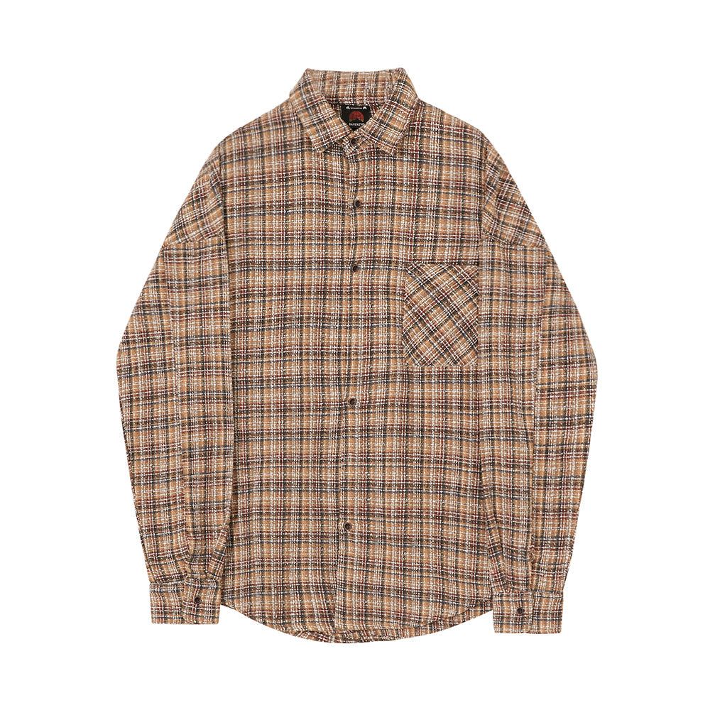 RT No. 5417 PLAID BUTTON-UP COLLAR SHIRT