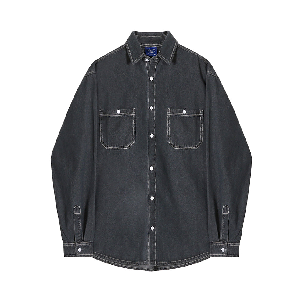 RT No. 5166 DARK GRAY DENIM SHIRT