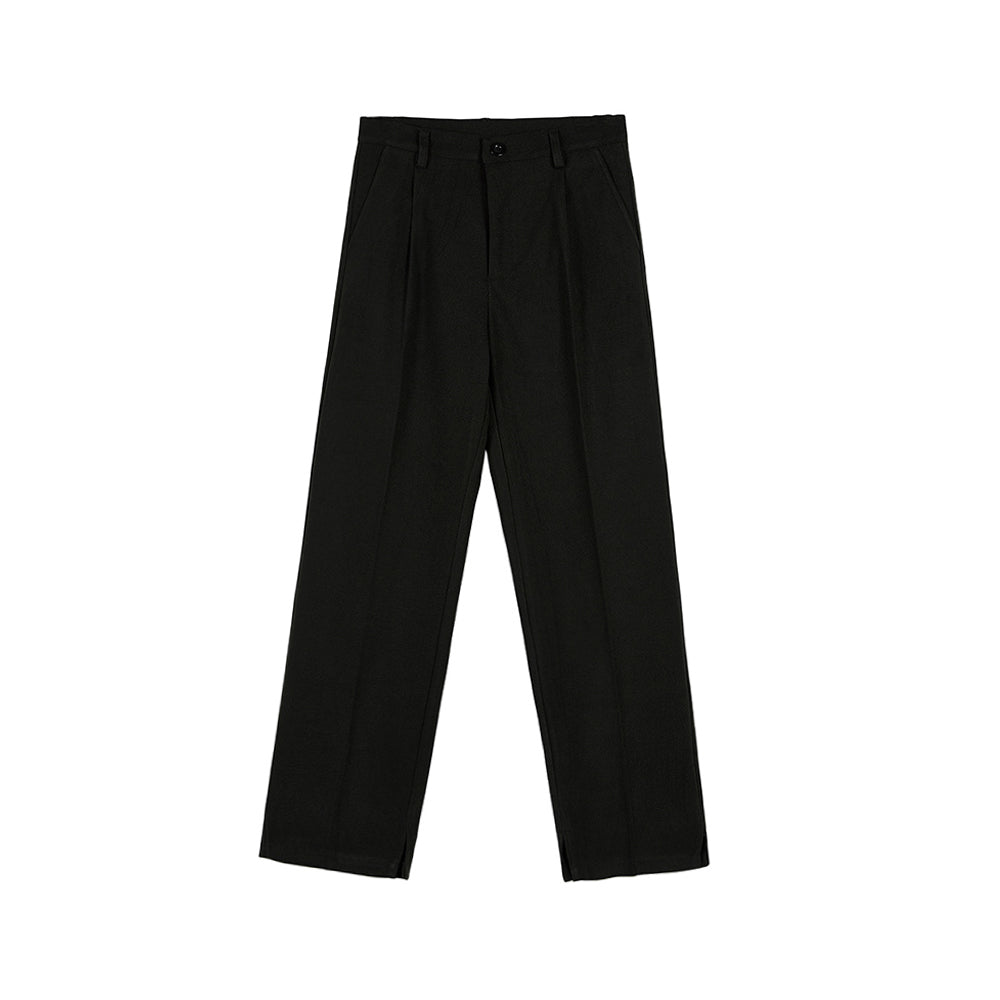 RT No. 3338 WOOLEN STRAIGHT WIDE DRAPE PANTS