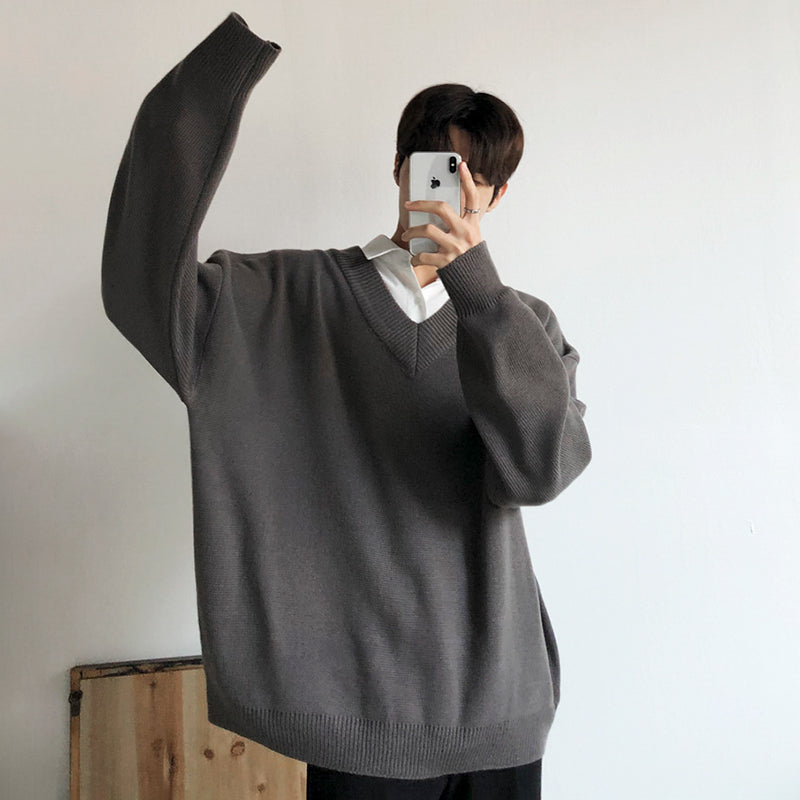 RT No. 2512 V-NECK COLLAR SWEATER