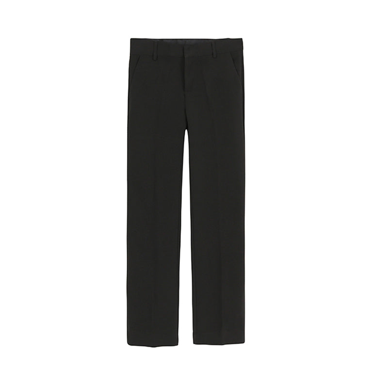 RT No. 4075 BLACK STRAIGHT WIDE PANTS