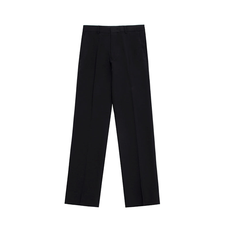 RT No. 3202 BLACK WIDE STRAIGHT PANTS