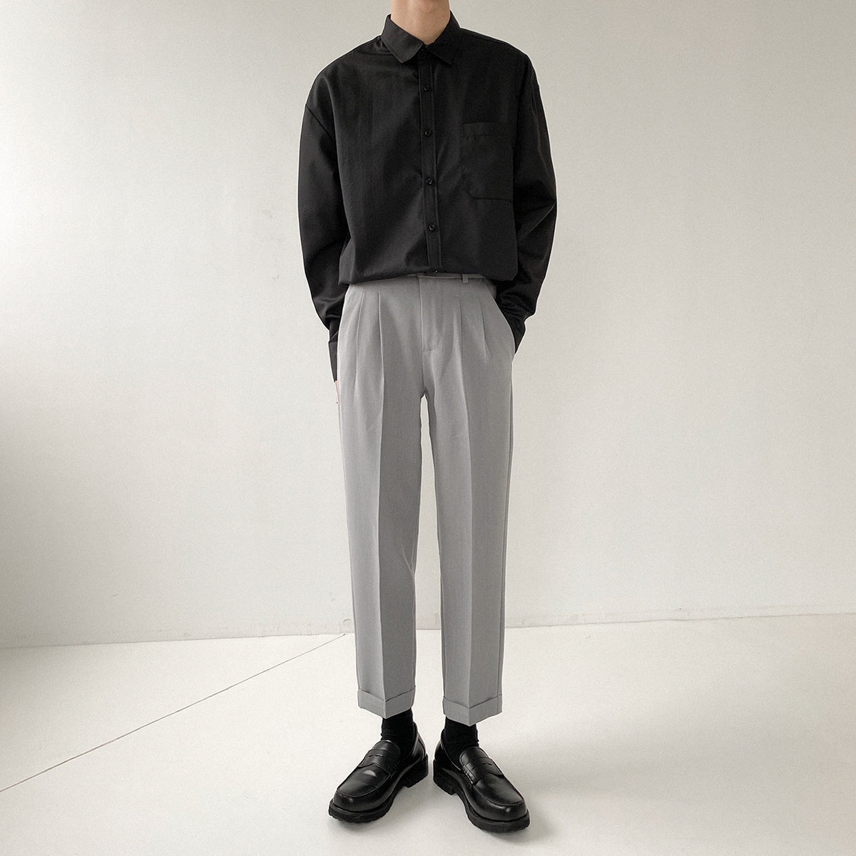 RT No. 5177 CASUAL SLIM STRAIGHT PANTS