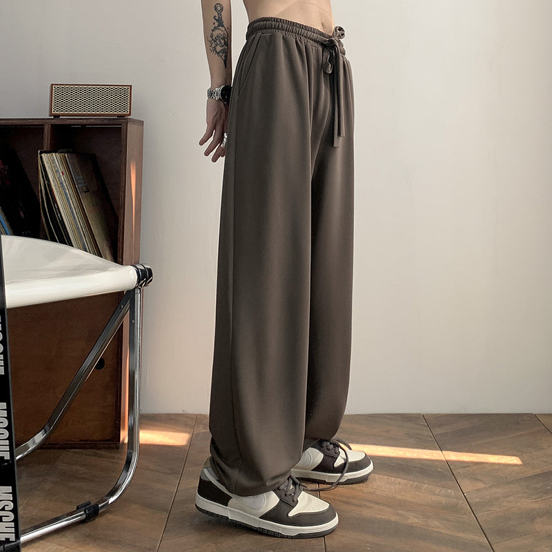 RT No. 5253 STRAIGHT DRAWSTRING WIDE PANTS