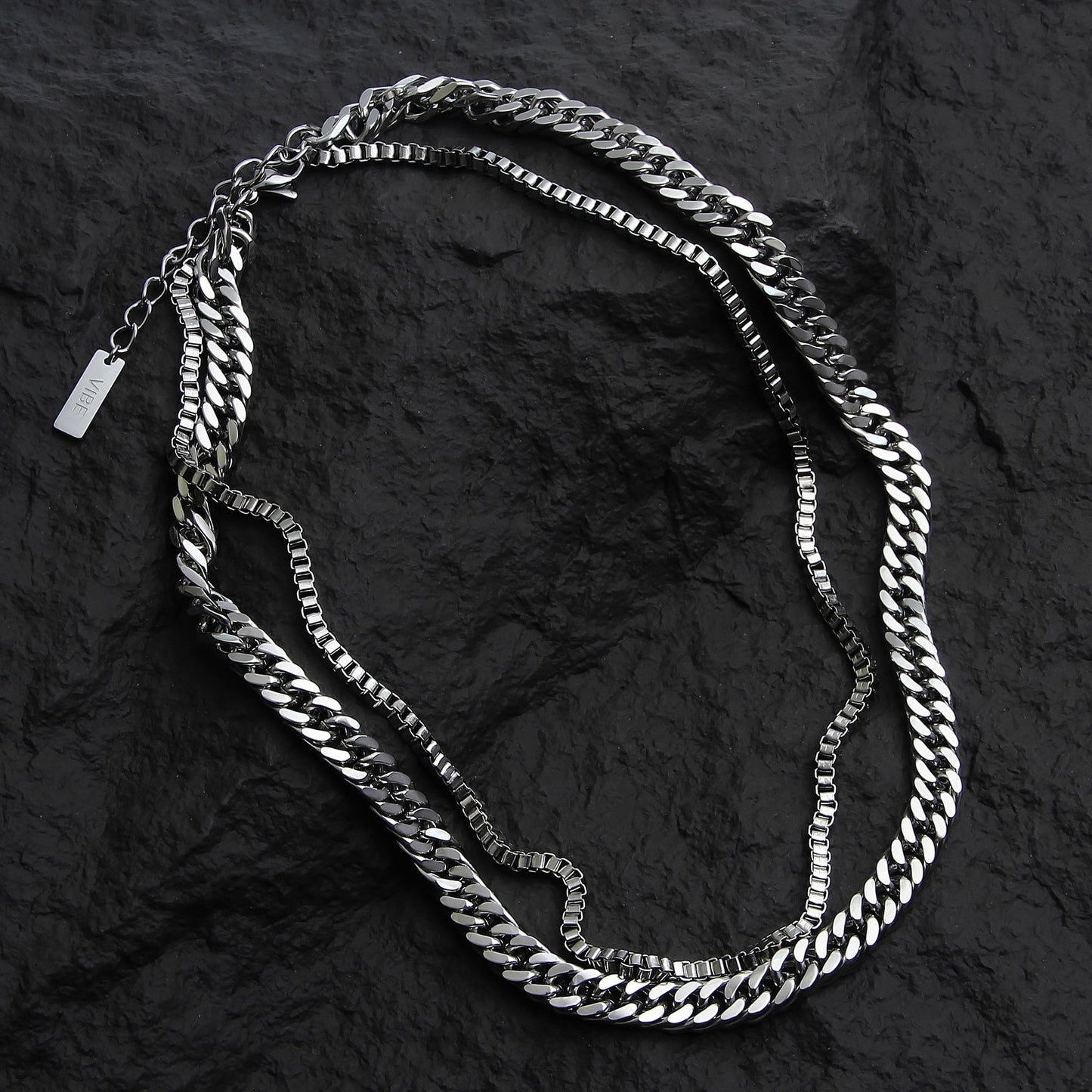 CUBAN DOUBLE LAYER NECKLACE