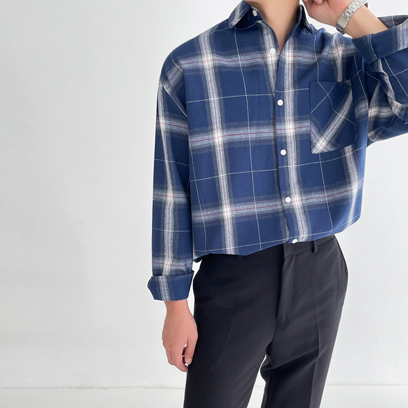 RT No. 4292 PLAID COLLAR SHIRT