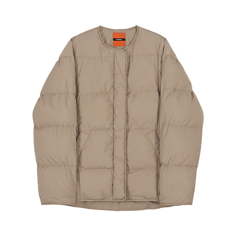 RT No. 1310 COLLARLESS PUFFER JK