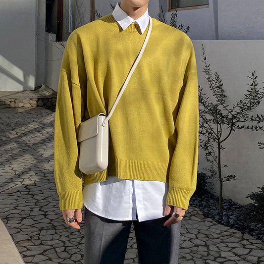 RT No. 3201 YELLOW KNITTED SWEATER